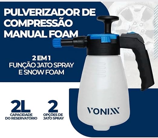 PULVERIZADOR DE COMPRESSÃO MANUAL 2L VONIXX