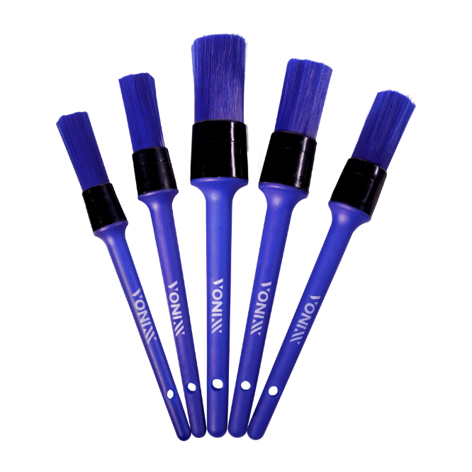 KIT DE 5 PINCEIS PARA DETALHAMENTO EXTERNO