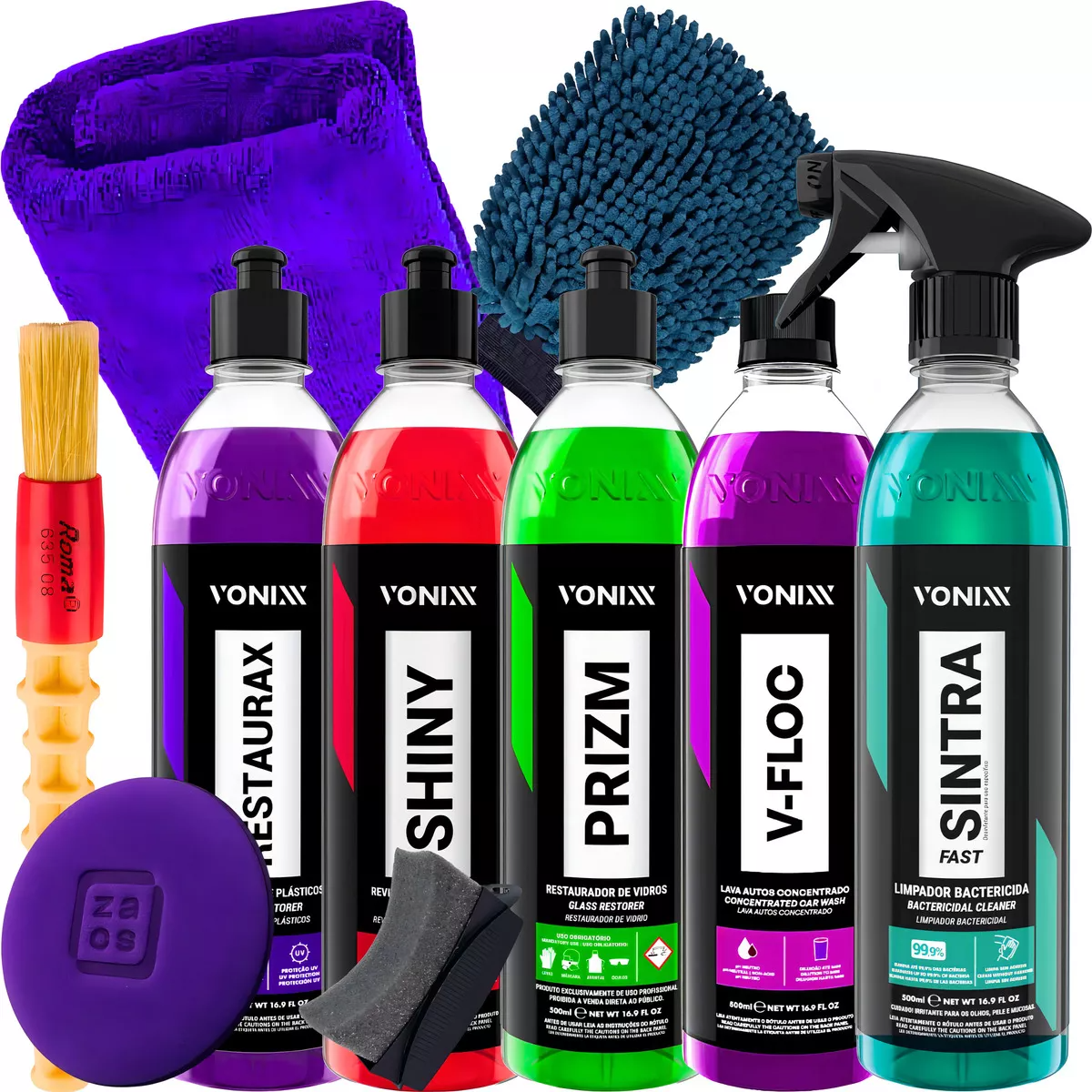 KIT SHAMPOO V-FLOC PRIZM SHINY RESTAURAX