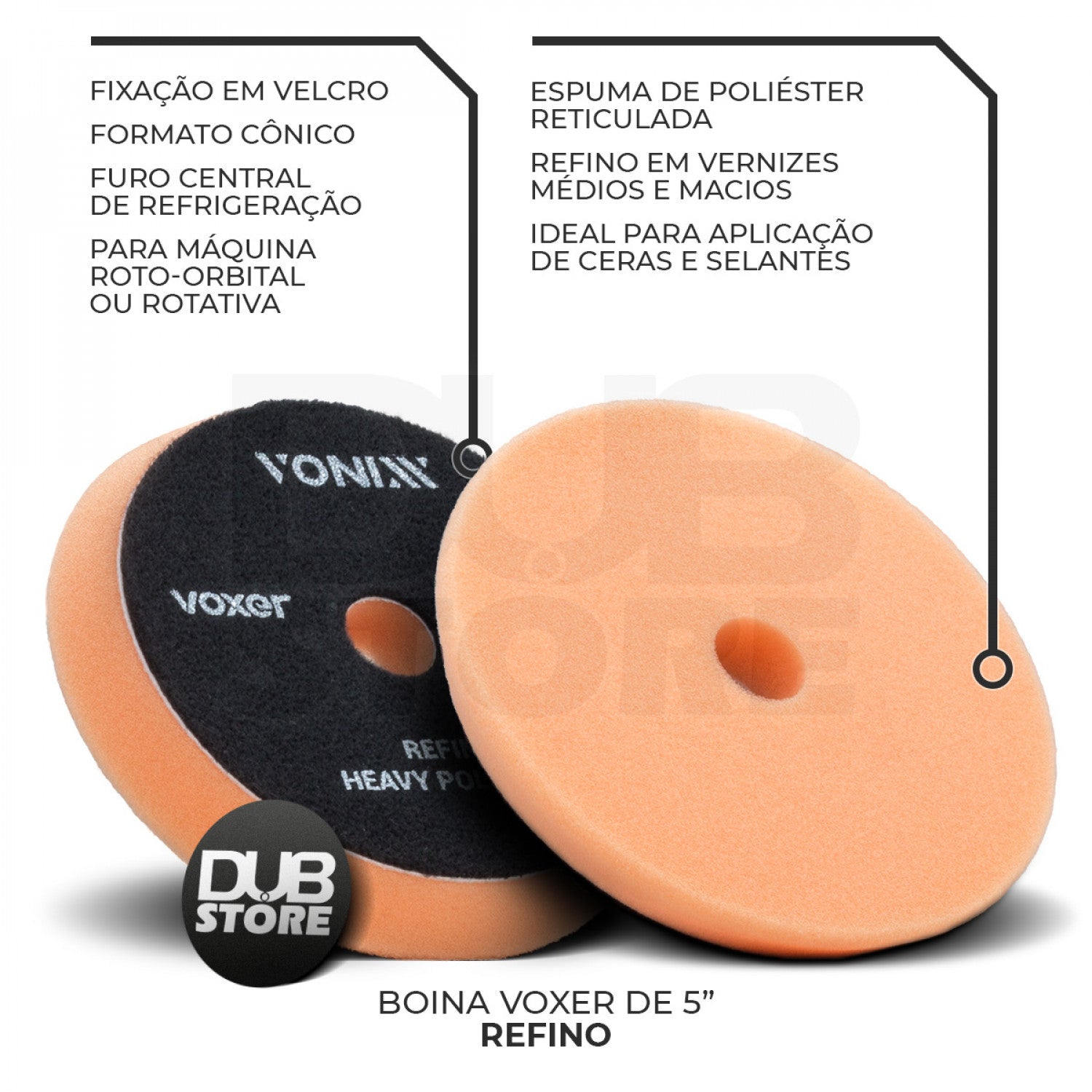 KIT DE BOINAS VOXER 5" VONIXX (3 UNIDADES)